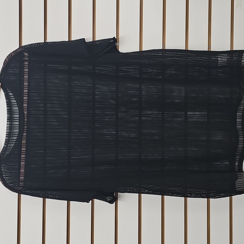 XXL Black Sheer Swim Cover / Top